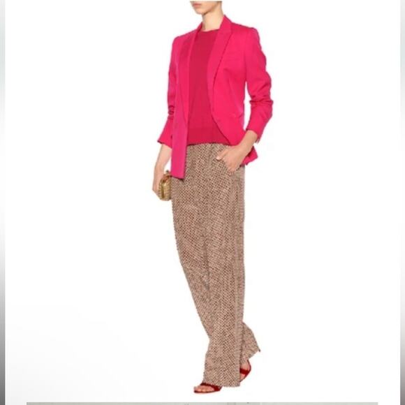 Stella McCartney Cicely Silk Pleated Pants